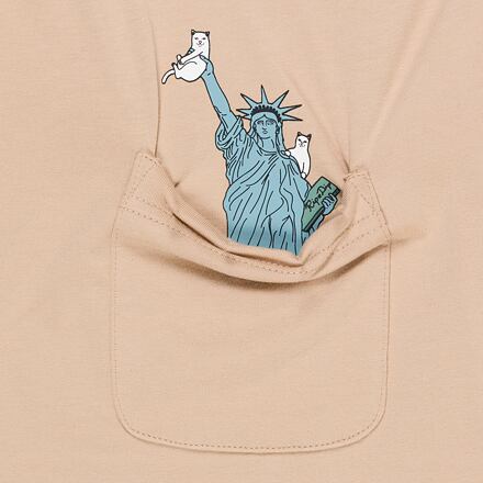 Tričko RIPNDIP Rip N Dip Liberty Pocket T-Shirt Béžová | RNDSPR25157, 1
