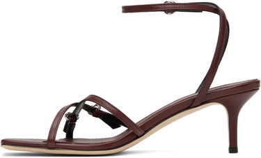 Starostlivosť o obuv Aeyde Aeyde Libby Leather Kitten Heel Sandals Vínová | A11-HS-GAIS55TB172-SS25-955-007, 2