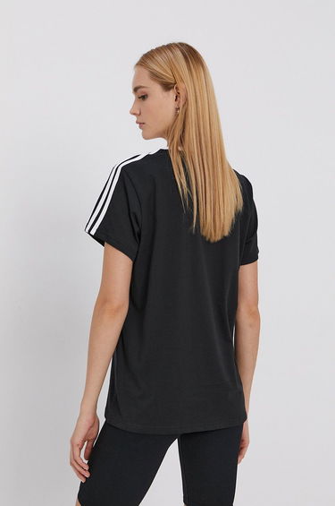 Tričko adidas Originals Essentials 3-Stripes Tee Čierna | GS1379, 1