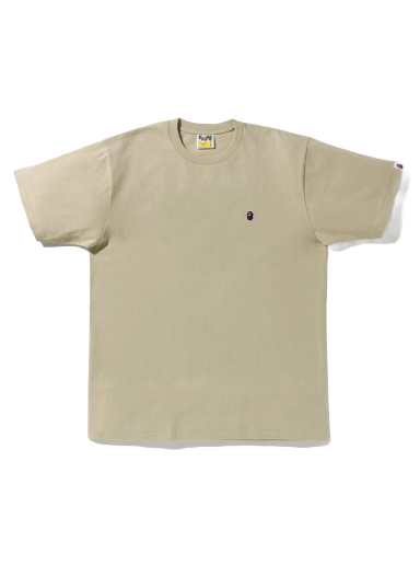 Tričko BAPE Ape Head One Point Tee Béžová | 1I80-110-004