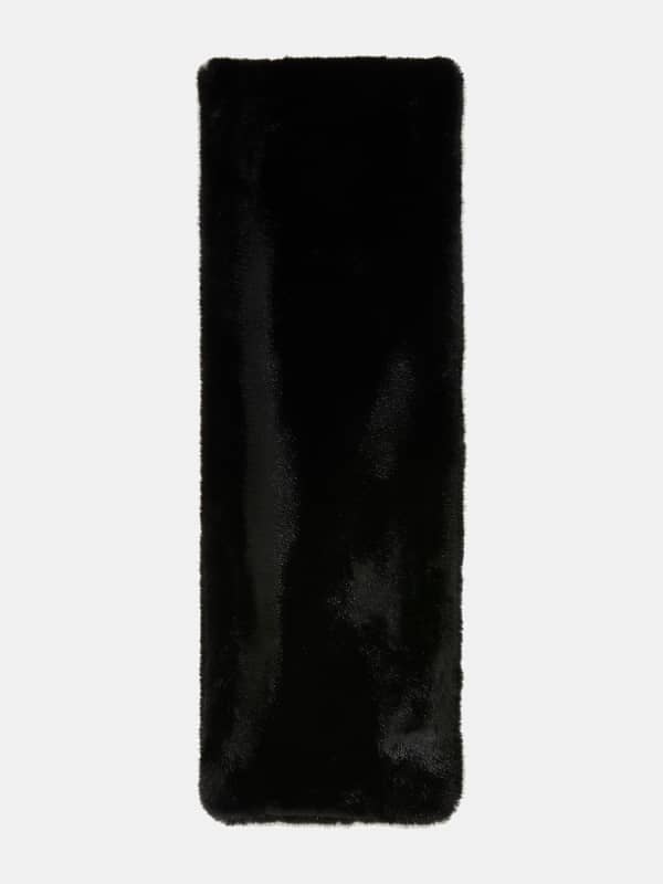 Šál GUESS Faux Fur Scarf Čierna | AW5207POL03, 0