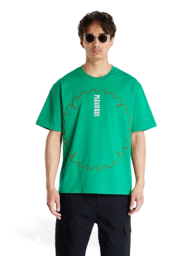 Tričko Pleasures Saw Heavyweight T-Shirt Zelené | P23SU012 GREEN