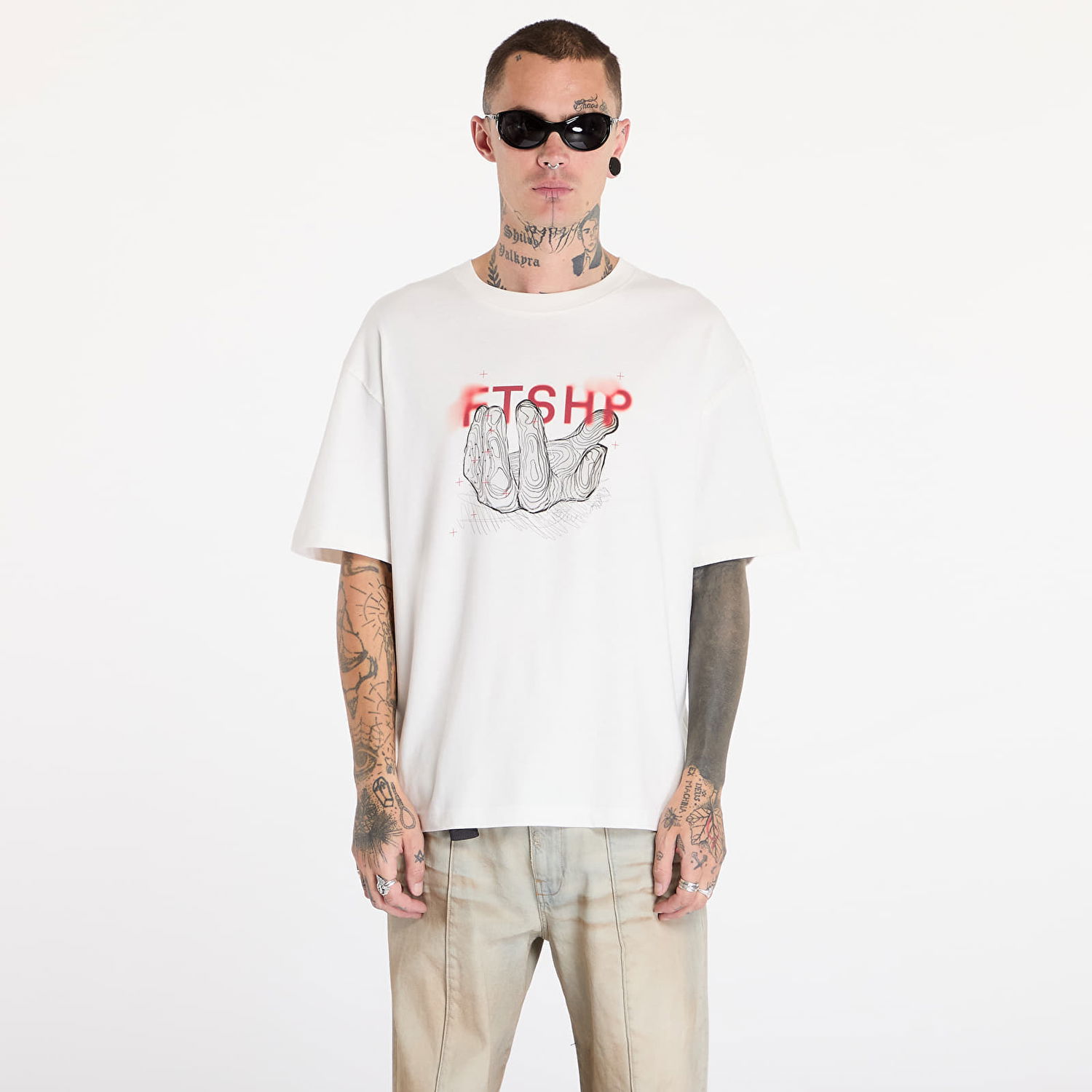 Tričko Footshop FTSHP Handful T-Shirt UNISEX White XS Biela | FTSHP_424, 0