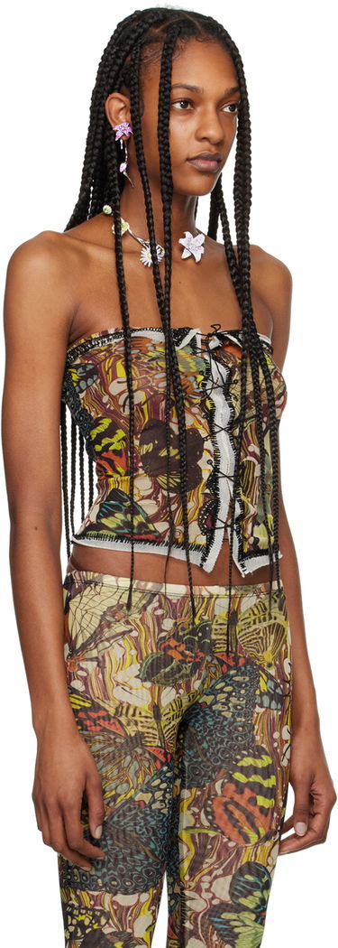 Tielko Jean Paul Gaultier Jean Paul Gaultier Butterfly Print Tube Top Rôznofarebný | 24/25-F-TO134-T545-1090, 1