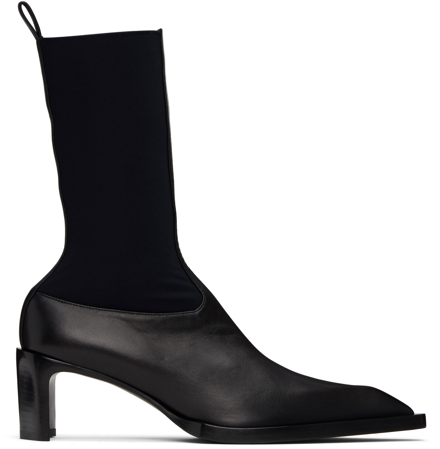Tenisky a topánky Jil Sander Jil Sander Leather Kitten Heel Ankle Boots Čierna | J16WU0056_P5810, 0