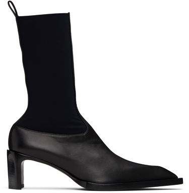 Tenisky a topánky Jil Sander Jil Sander Leather Kitten Heel Ankle Boots Čierna | J16WU0056_P5810, 0