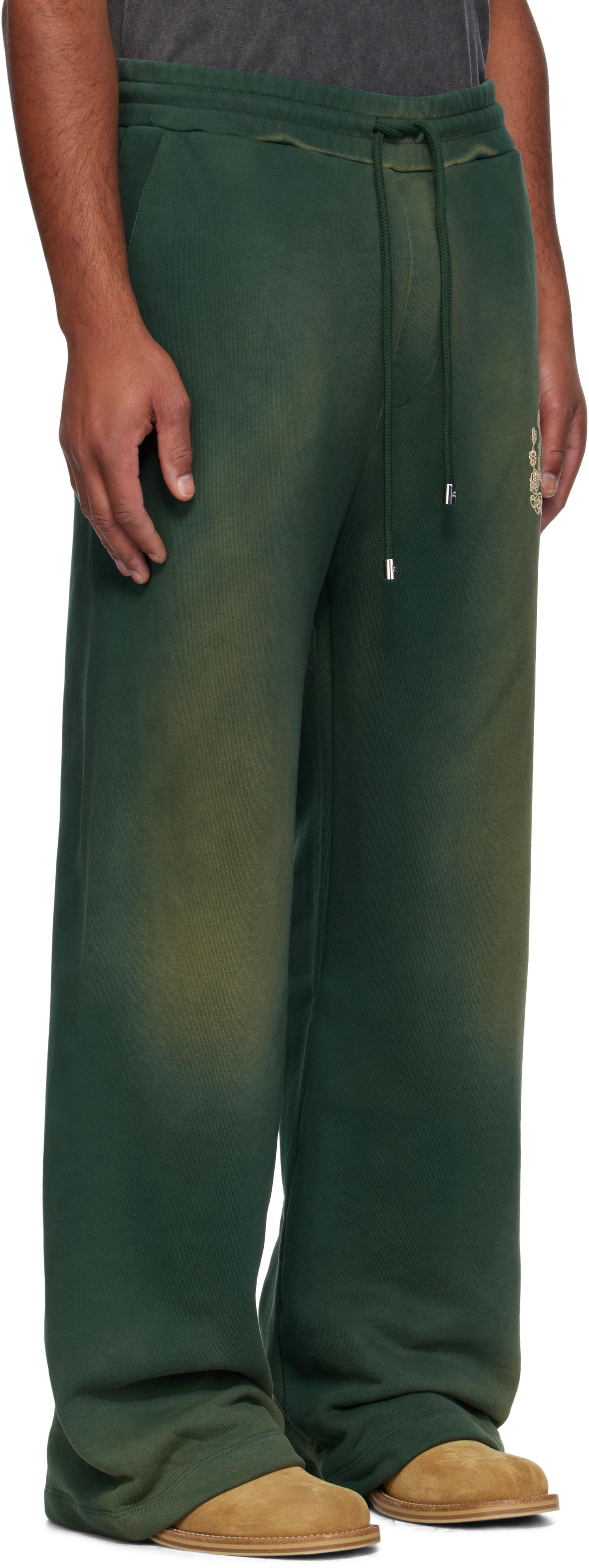 Tepláky AMIRI AMIRI 'MA' Crest Sweatpants Zelené | AMJYSP1047, 1