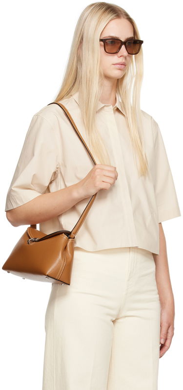 Košeľa TOTEME Cropped Shirt Hnedá | 243-WRT0337-FB0217, 1