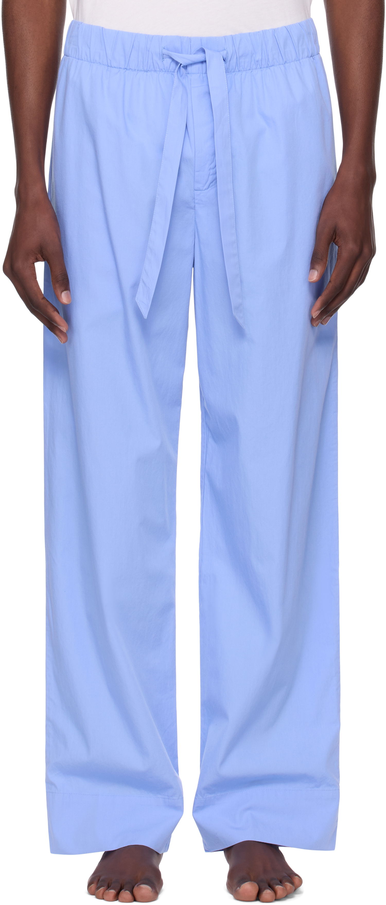 Pyžamo TEKLA Tekla Poplin Pyjama Pants Modrá | PPL-PANTS-346, 0
