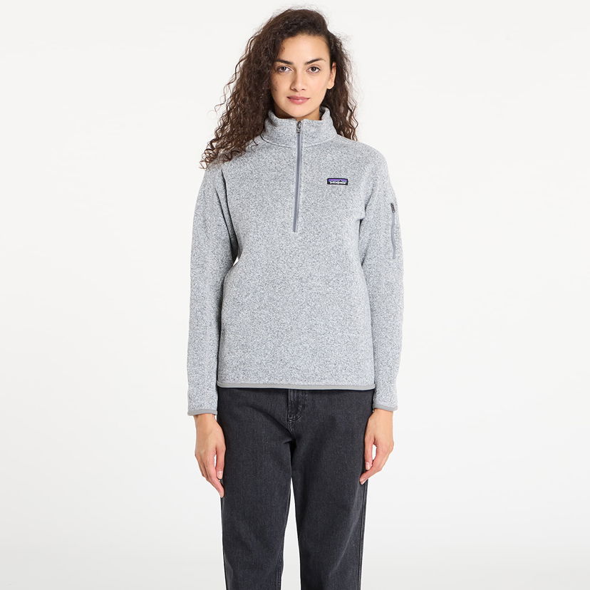Sveter Patagonia Women's Better Sweater 1/4 Zip Fleece Pullover Šedá | 25618 BCW