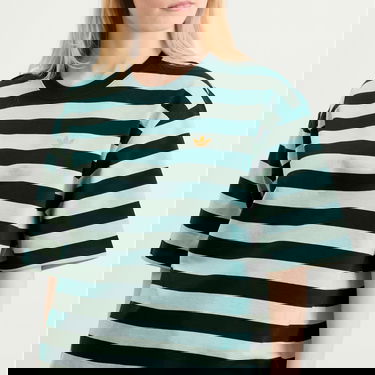 Tričko adidas Originals Women's Striped T-Shirt Zelené | KF2322, 5