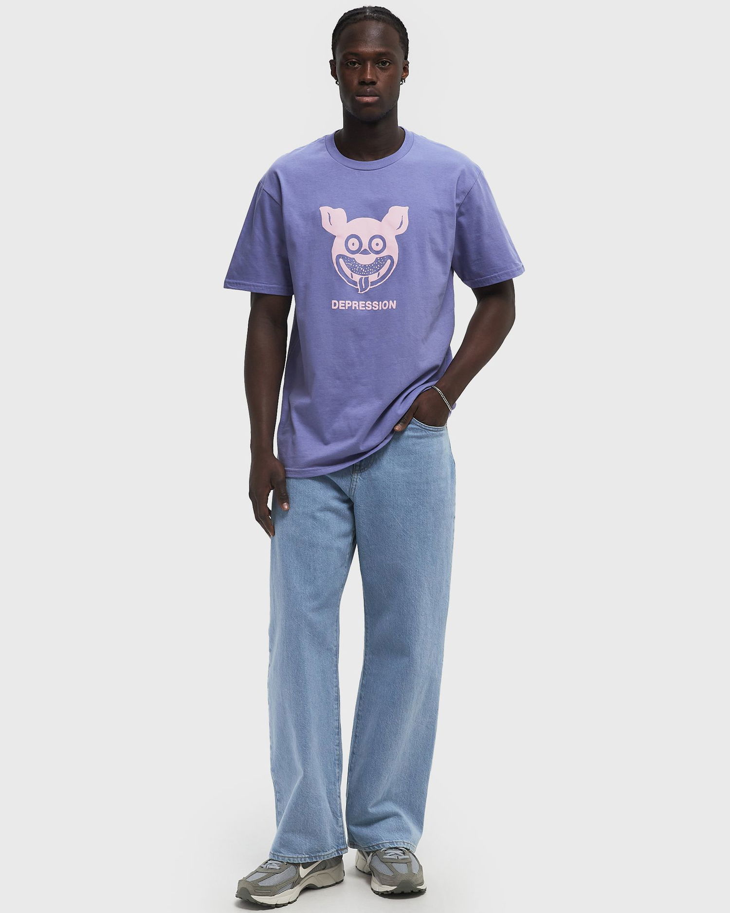 Tričko Fucking Awesome Depression Short Sleeve Tee XL Fialová | PN25524-VIOLET, 1