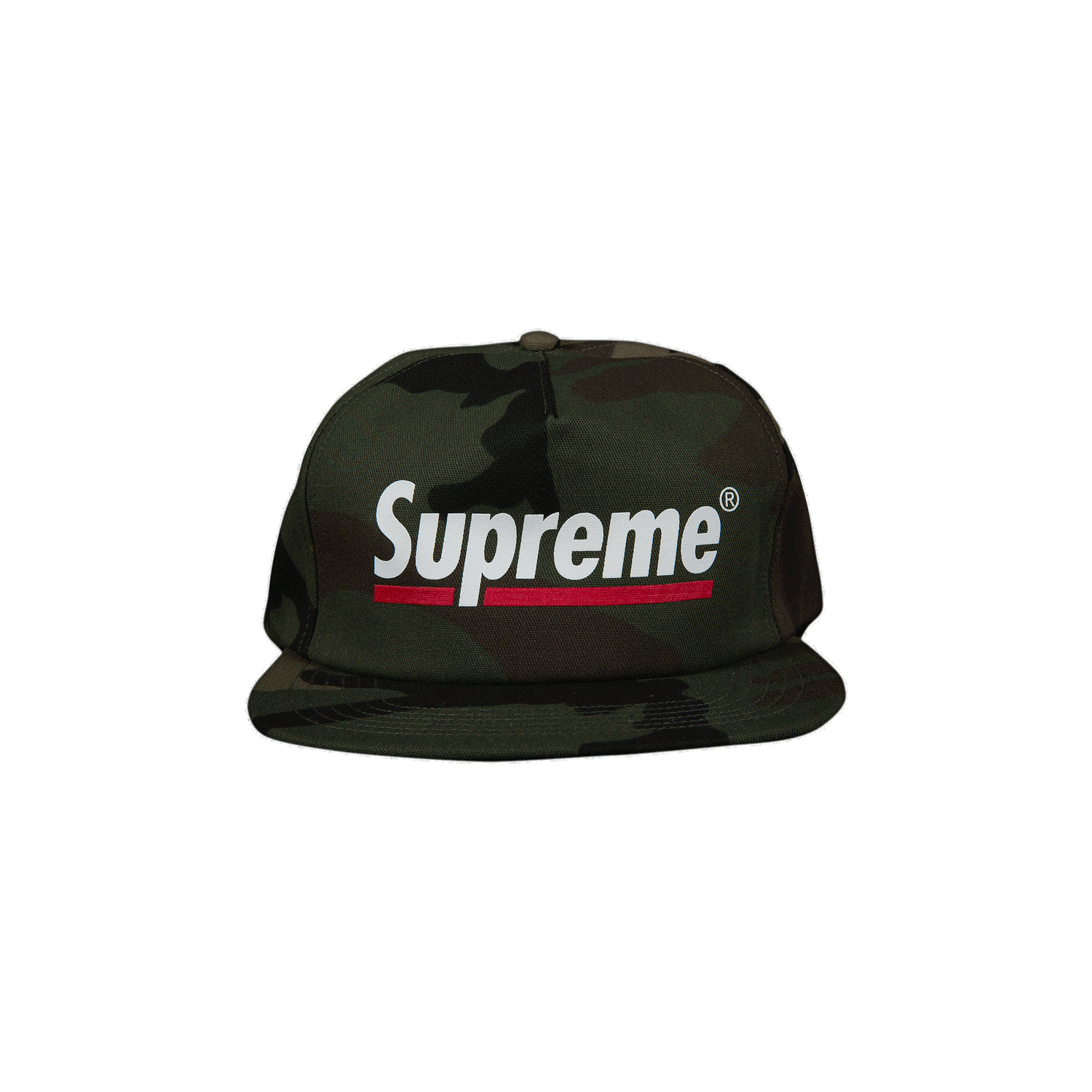 Šiltovka Supreme Underline 5-Panel Zelené | SS20H55 WOODLAND CAMO, 0