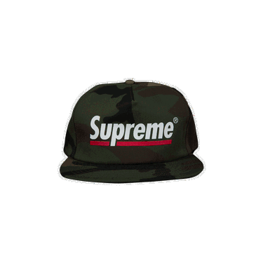 Šiltovka Supreme Underline 5-Panel Zelené | SS20H55 WOODLAND CAMO, 0