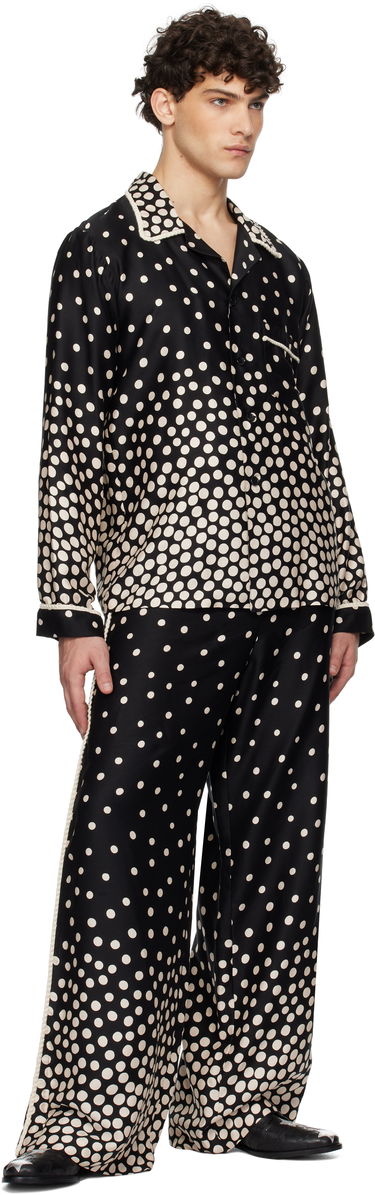 Pyžamo Anna Sui Anna Sui Polka Dot Pyjama Pants Čierna | M1025F40, 3