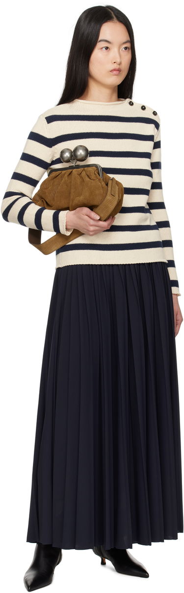 Sveter Max Mara Weekend Max Mara Vibo Striped Knit Sweater Béžová | 2515361201600, 3