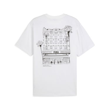 Tričko Puma PUMA Hotel Graphics Relaxed Fit T-Shirt Biela | 629636_02, 4
