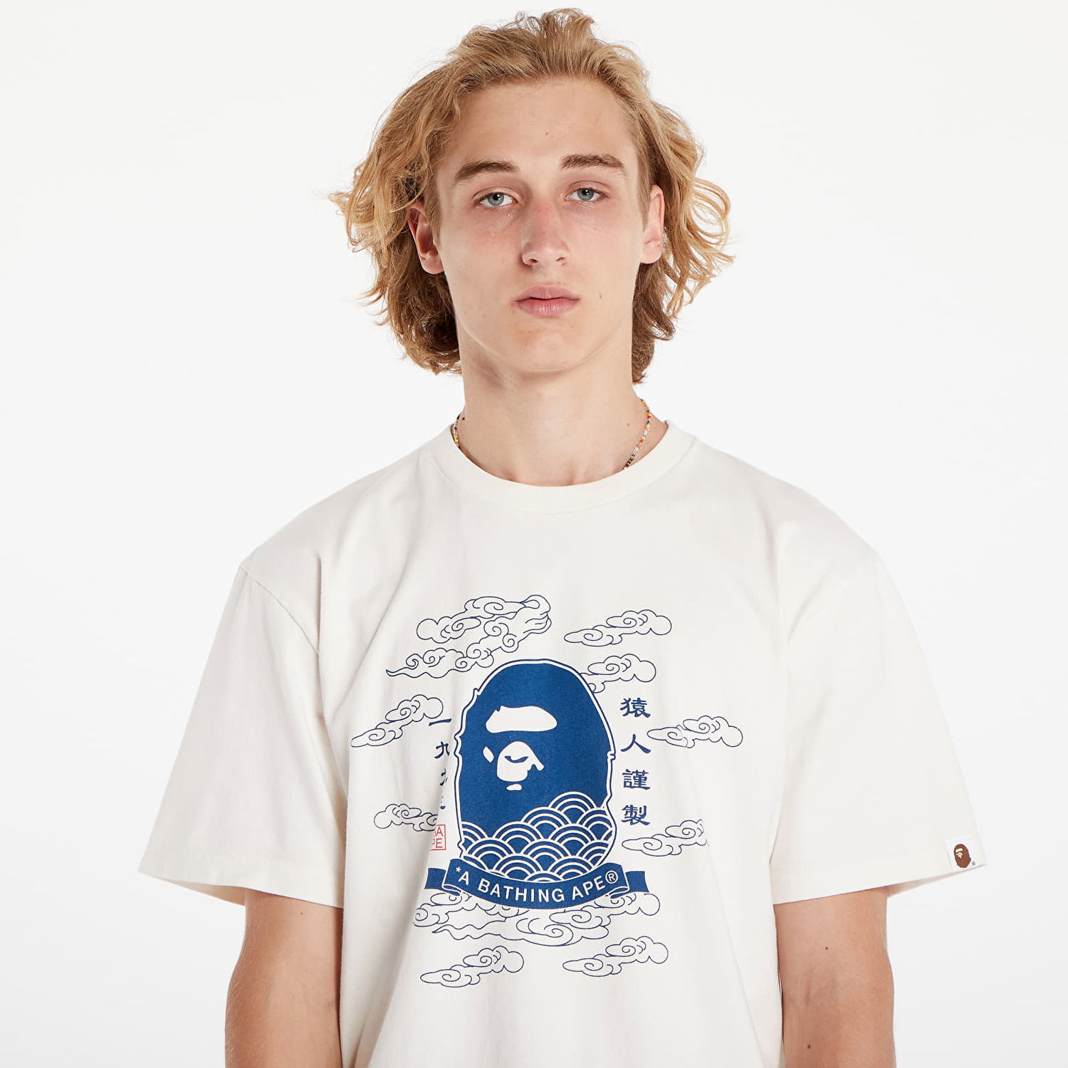 Tričko BAPE A BATHING APE 31St Anniversary Japan Ape Head Tee Ivory Biela | 001CSK201023F IVY, 1