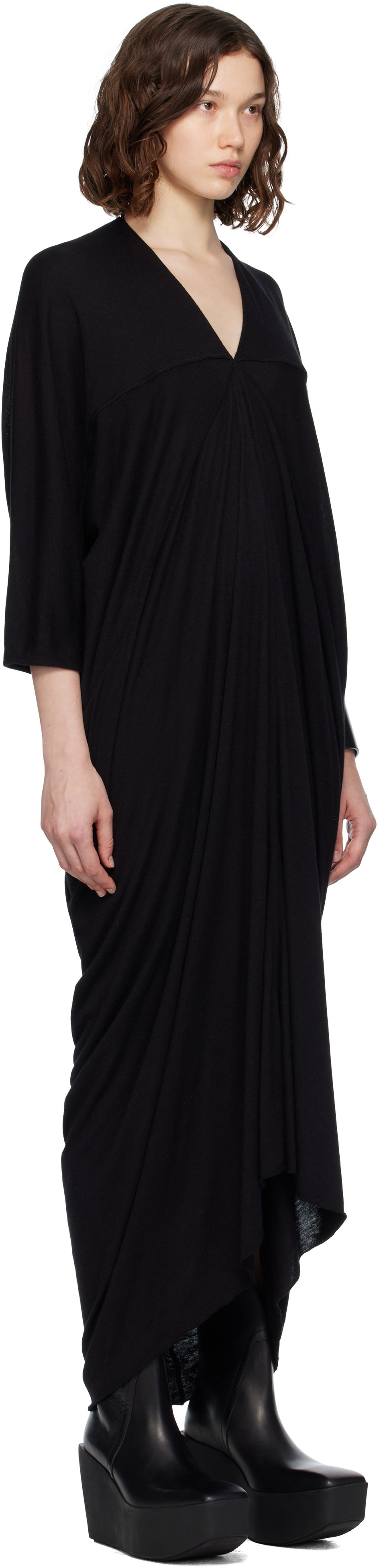 Šaty Rick Owens Rick Owens Concordians Kite Maxi Dress Čierna | RP02E4506 JR, 1