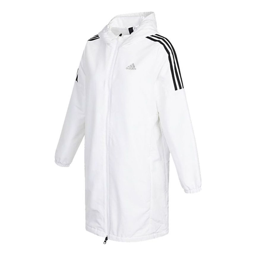 Vetrovka adidas Originals Sports Training Fleece Lined Hooded Jacket Biela | HG1848, 0