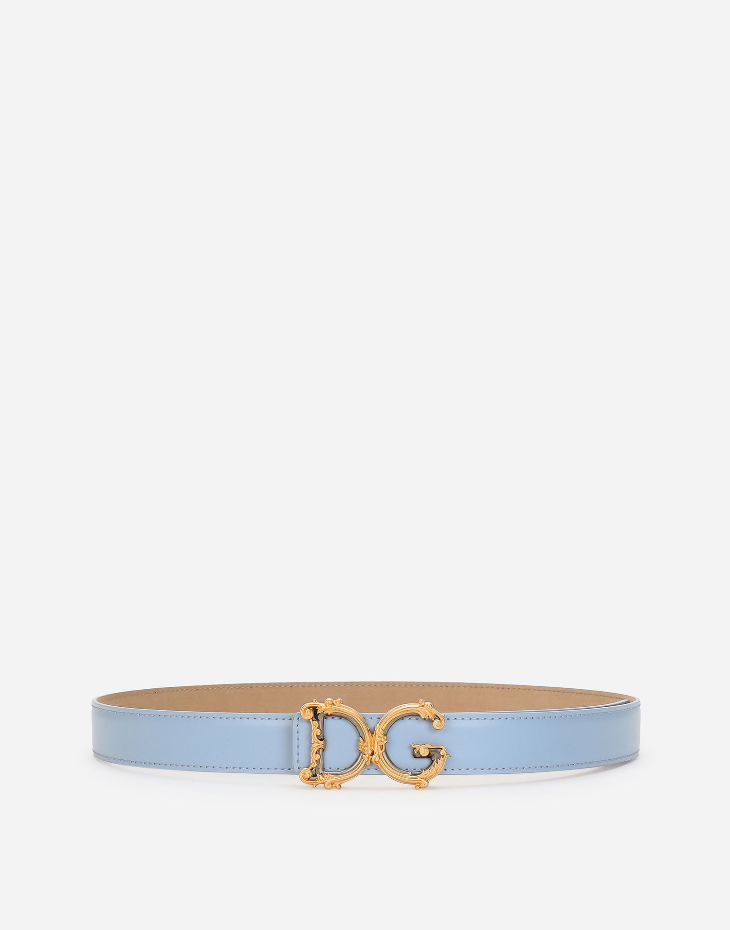 Opasok Dolce & Gabbana Dolce & Gabbana DG Girls Leather Belt Modrá | BE1348AZ83180789, 0