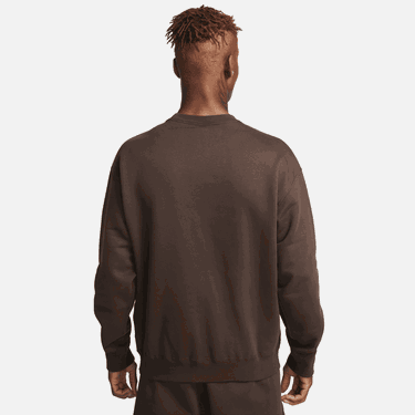 Mikina Nike Solo Swoosh Fleece Crew Hnedá | DX1361-237, 3