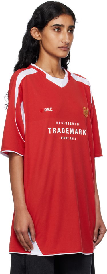 Dres VETEMENTS Vetements 'Trademark' Football T-Shirt Červená | UH76TR500R, 1