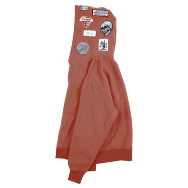Mikina Pleasures Worms Hoodie Hnedá | P23F022-RUST, 6