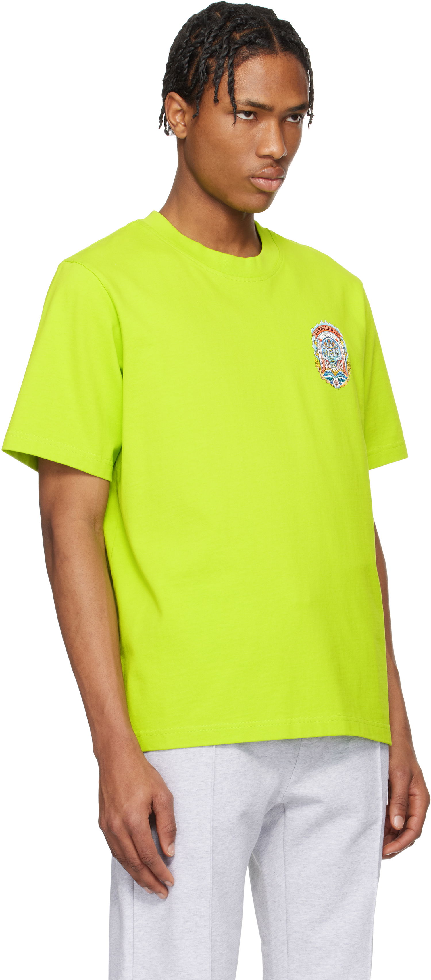 Tričko Casablanca Casablanca Casa Way Skate T-Shirt Zelené | MS25-JTS-001-10, 1