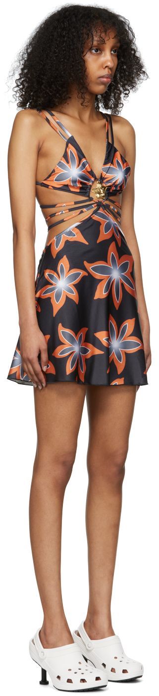 Sukňa Chopova Lowena Exclusive Floral Print Cutout Mini Dress Rôznofarebný | 9122, 1