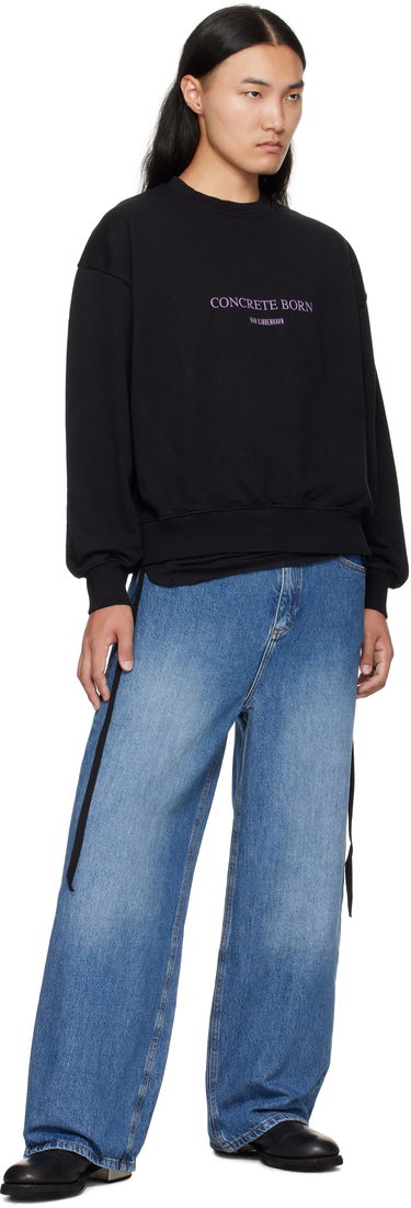 Mikina Han Kjøbenhavn Han Kjobenhavn Logo Oversized Crewneck Sweatshirt Čierna | M-134724, 3