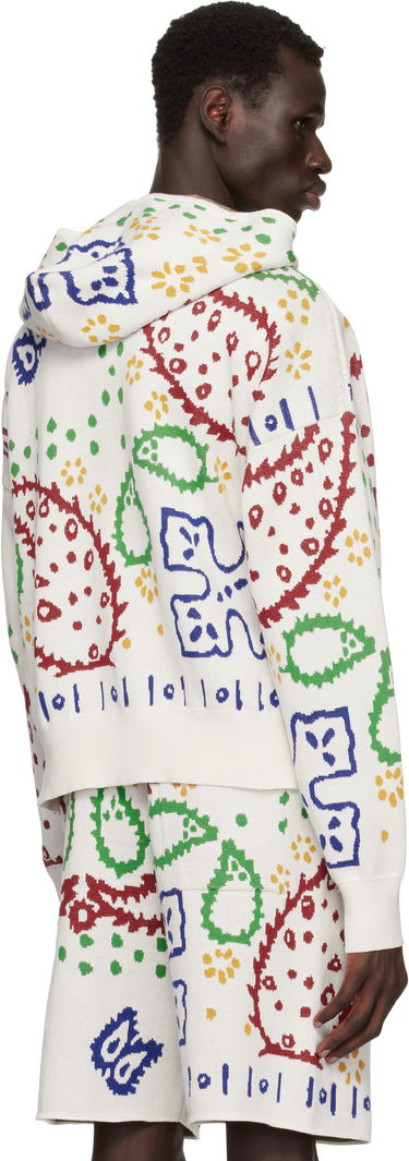 Mikina Rhude Rhude Bandana Knit Full-Zip Hoodie Biela | RHPS25HO01472, 2