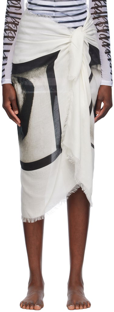 Sukňa Jean Paul Gaultier Jean Paul Gaultier 'The Eyes And Lips' Sarong Biela | 24/30-U-JU117-C543-0001, 0