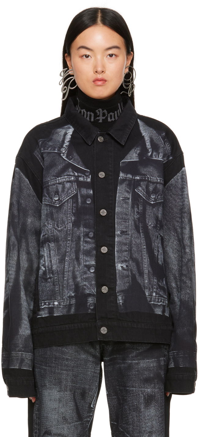 Bunda Jean Paul Gaultier Jean Paul Gaultier Trompe L'œil Denim Jacket Čierna | 23/15-U-VE026ILP-D009-00, 0