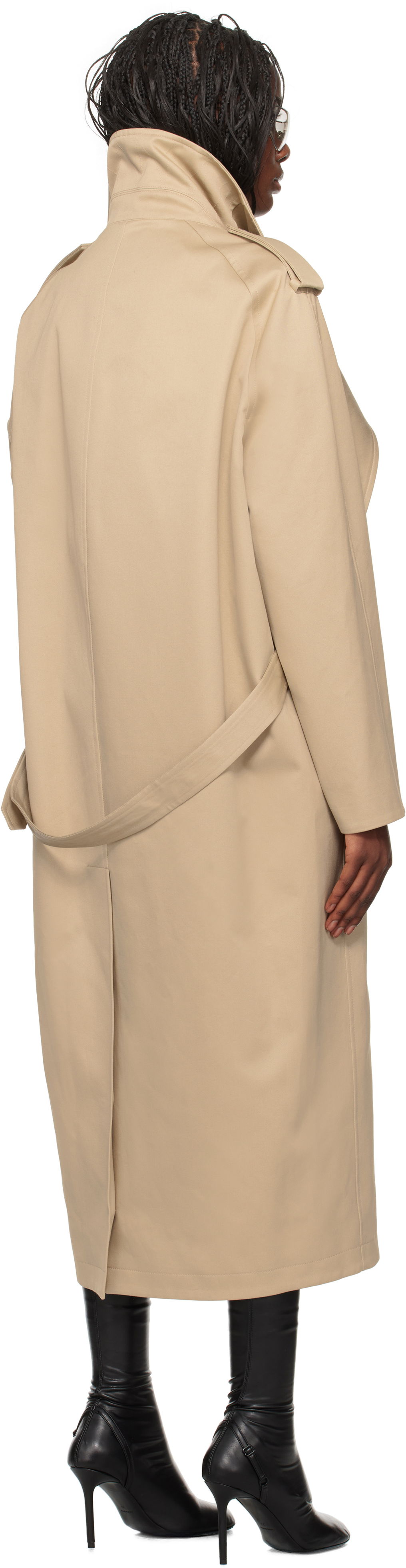 Courrèges Long Oblique Trench Coat