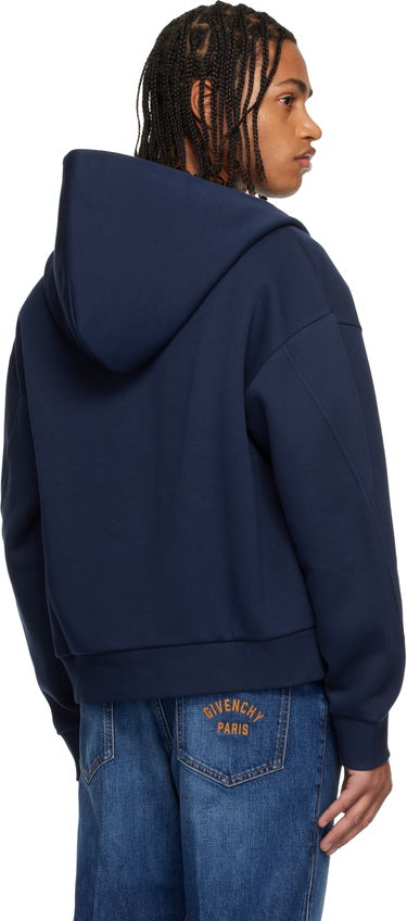 Mikina Givenchy Zipped Scuba Hoodie Navy | BMJ0P5319T410, 2
