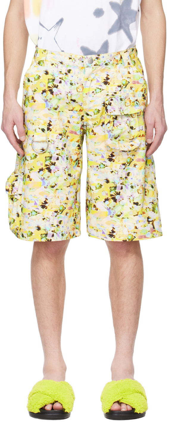 Šortky Collina Strada Collina Strada Puzzle Flower Cargo Shorts Žltá | MXX6410, 0