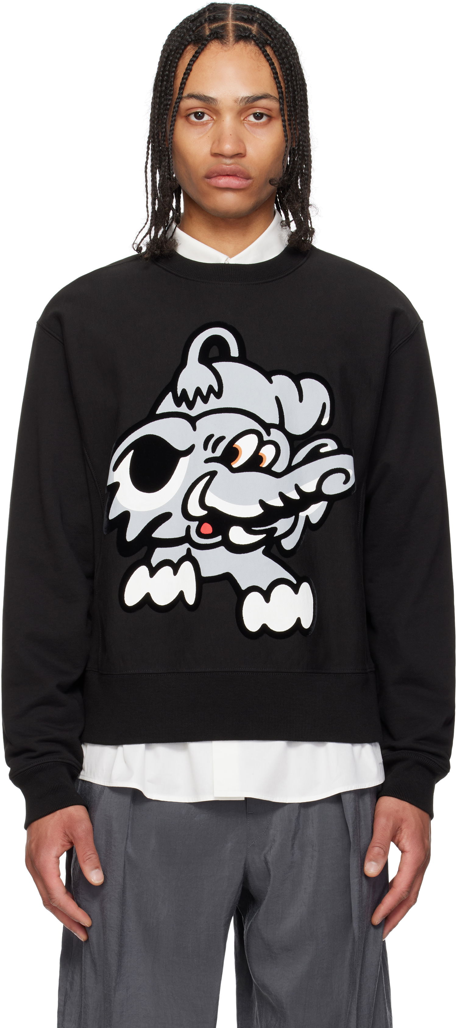 Sveter KENZO Kenzo Paris VERDY Edition Cotton Sweatshirt Čierna | FF55SW2684MC, 0