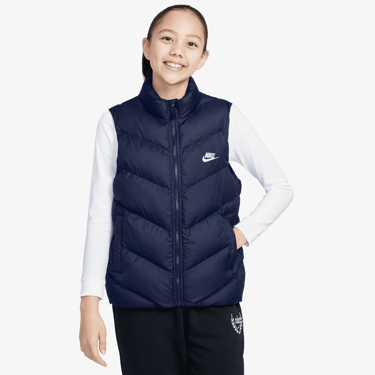 Vesta Nike Kids' Puffer Vest Navy | HJ2537-410, 0
