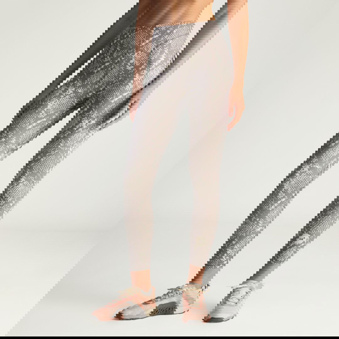 Legíny adidas Performance Stella McCartney Training 7/8 Snake Print Leggings Šedá | JW4556, 0