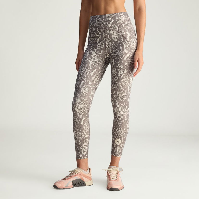 Legíny adidas Performance Stella McCartney Training 7/8 Snake Print Leggings Šedá | JW4556