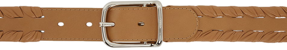 Opasok CHLOÉ Weaved Leather Belt Hnedá | CHC22UC087T03, 0