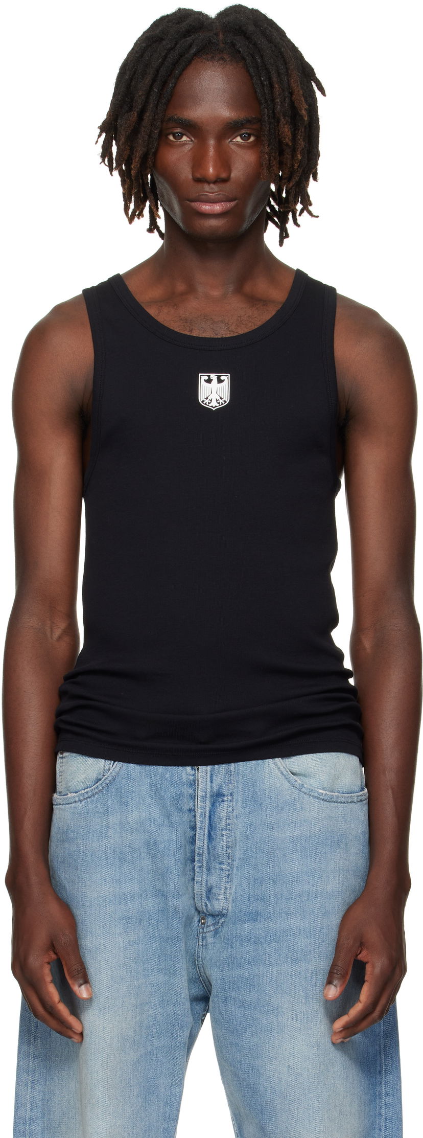 Tielko VETEMENTS VETEMENTS Eagle Graphic Tank Top Čierna | MH76TT320B