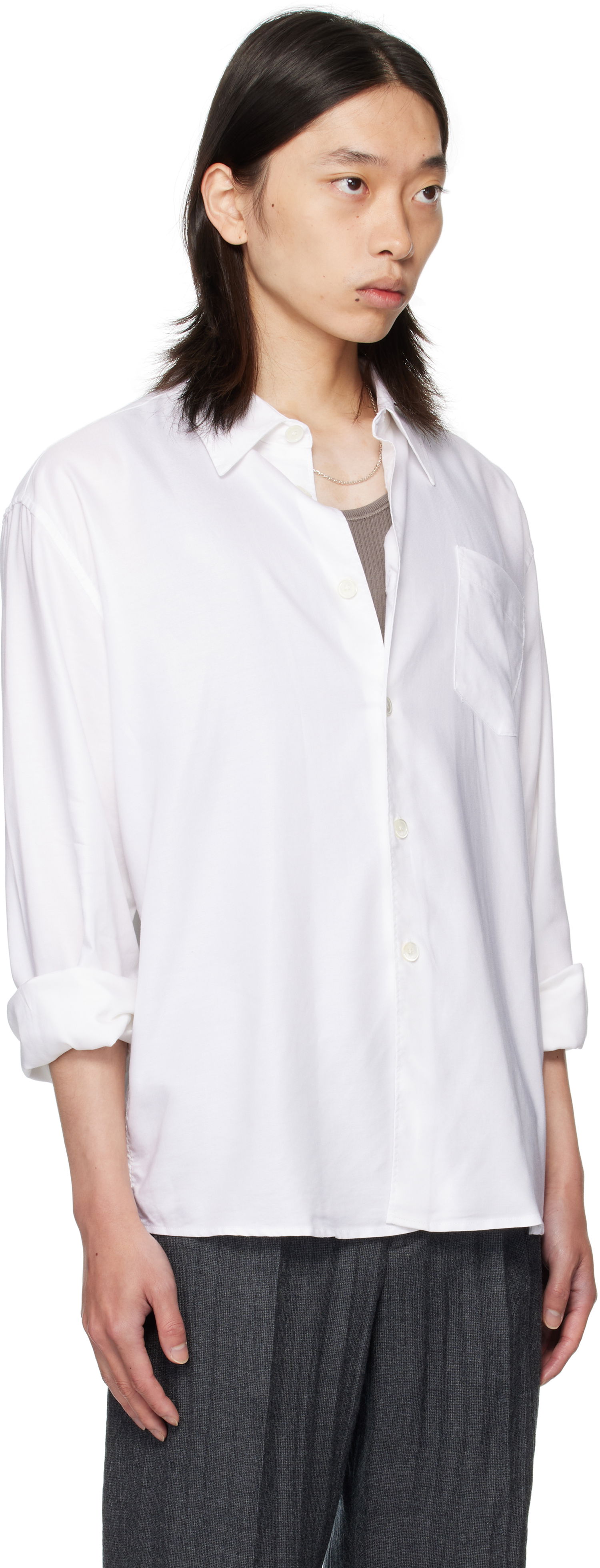 Košeľa OUR LEGACY Our Legacy Beyond Button-Up Shirt Biela | M4252BSW, 1