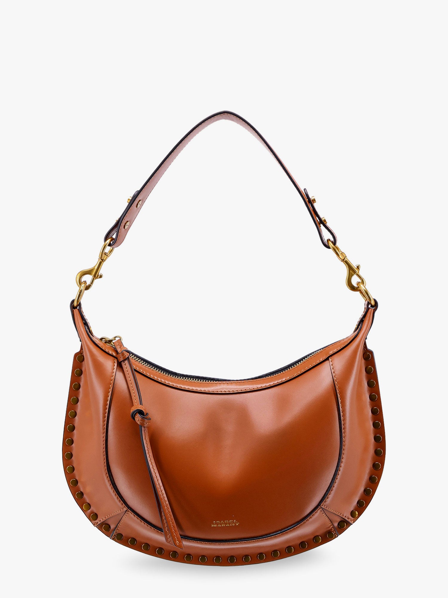 Taška cez rameno ISABEL MARANT Leather Shoulder Bag Hnedá | PP0001FAA1C01M50CO, 0