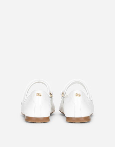 Tenisky a topánky Dolce & Gabbana Patent Leather Ballet Flats (24-38) 35 Biela | D10699A132887682, 3