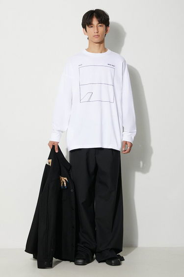 Tričko UNDERCOVER Sweatshirt Long Sleeve Biela | UC2C4807.2, 1