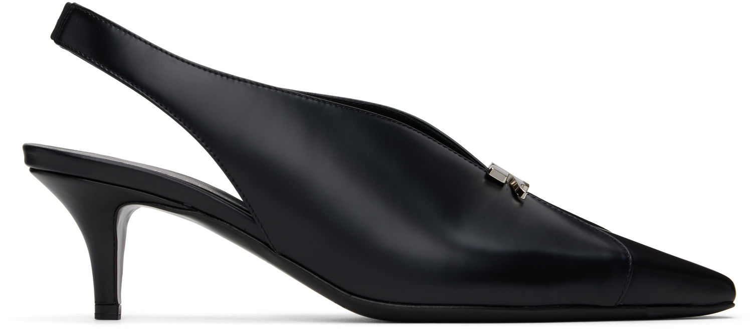 Tenisky a topánky Courrèges Slingback Leather Heels Čierna | 324SPP015CV0033, 0