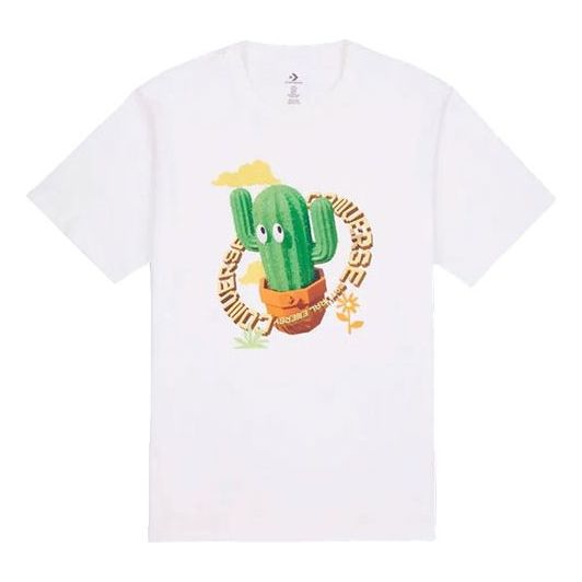 Tričko Converse Animated Cactus Graphic T-Shirt Biela | 10023995-A01