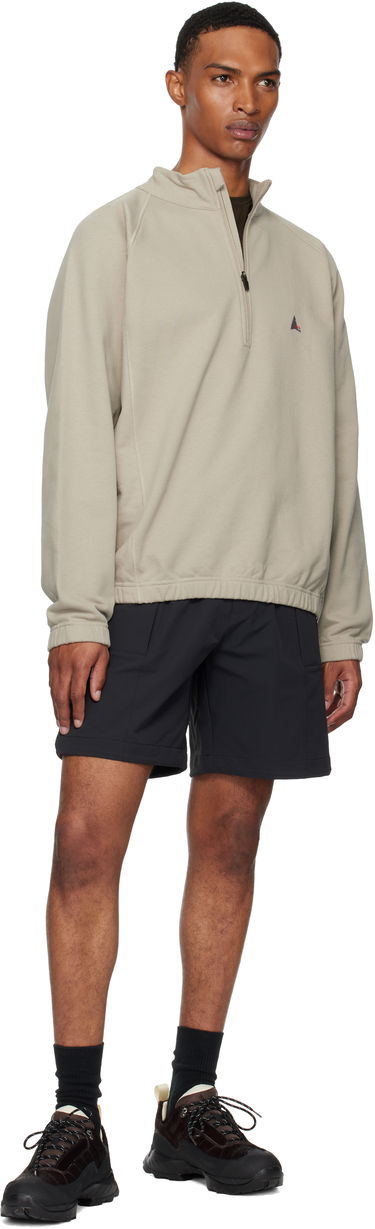 Mikina ROA Heavy Half Zip Sweatshirt Čierna | RBMW0334FA241, 4